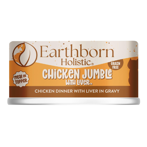 Earthborn Holistic Wet Cat Grain Free Chicken Jumble 5.5oz Can
