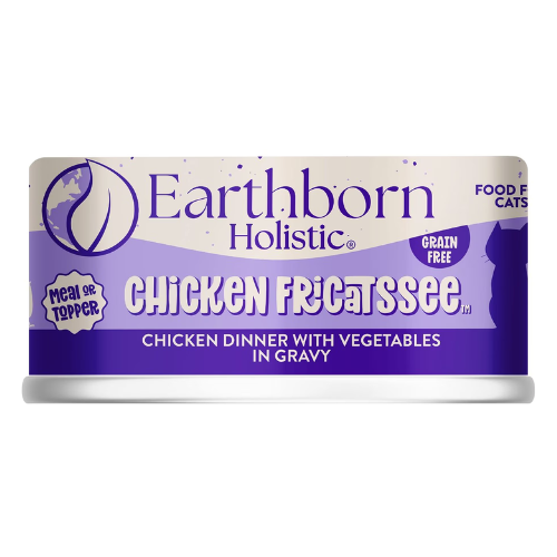 Earthborn Holistic Wet Cat Grain Free Chicken Fricatssee 5.5oz Can