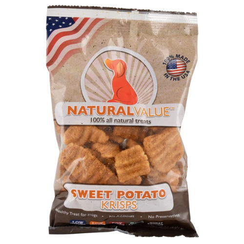 Loving Pets Natural Value Dog Treats Krisps Sweet Potato 2oz
