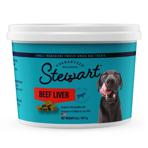 Stewart Pro Treat Dog Treats Freeze Dried Raw Beef Liver 2oz