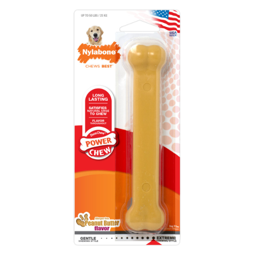 Nylabone Dura Chew Dog Barbell Peanut Butter Giant