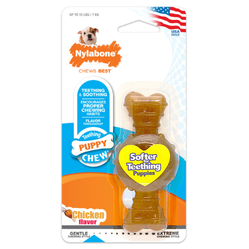 Nylabone Puppy Chew Toy Chicken Ring Petite
