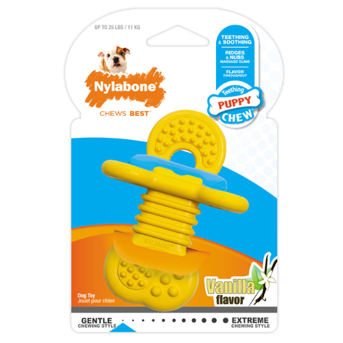 Nylabone Puppy Chew Toy Rubber Teether Small