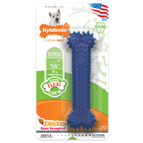 Nylabone Dental Chew Dog Toy Bone Regular