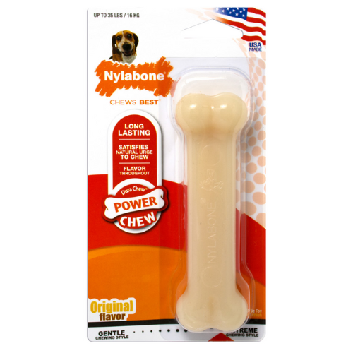 Nylabone Dura Chew Dog Toy Bone Original Wolf