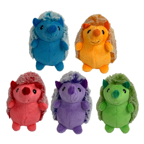 Multipet Dog Toy Minipet Hedgehog Assorted 4"