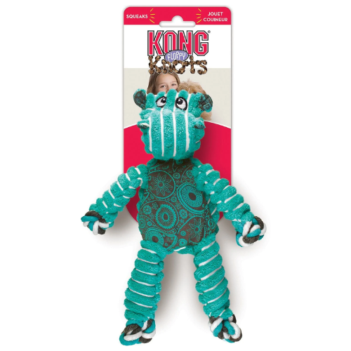 Kong Dog Toy Floppy Knots Hippo Medium / Large