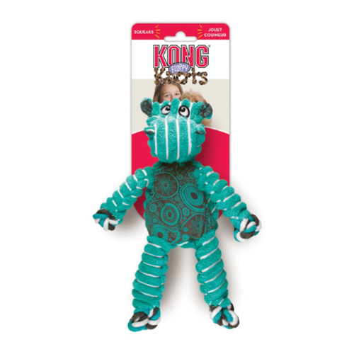 Kong Dog Toy Floppy Knots Hippo Small / Medium