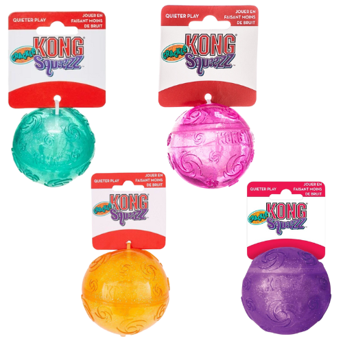 Kong Dog Toy Squeezz Crackle Ball Medium