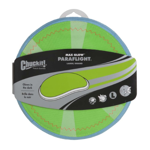 Chuckit! Dog Toy Paraflight Max Glow Large