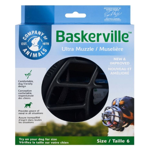 Baskerville Ultra Dog Muzzle Size 6 Black