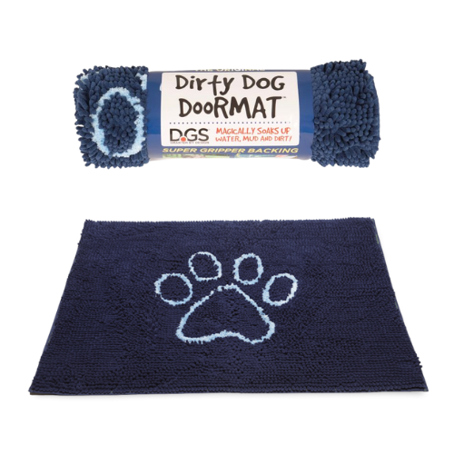 Dog Gone Smart Dirty Dog Doormat Large 35 x 26'' Blue