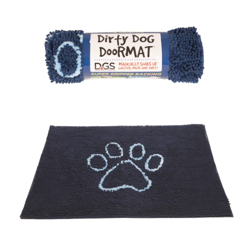 Dog Gone Smart Dirty Dog Doormat Medium 31 x 20'' Blue