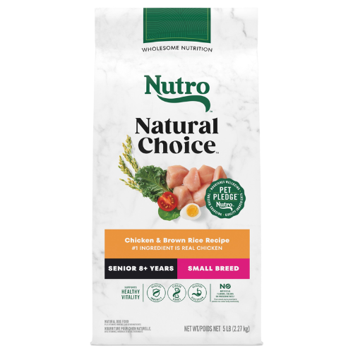 Nutro Natural Choice Senior 8+ Dog Small Breed Chicken & Rice 5#