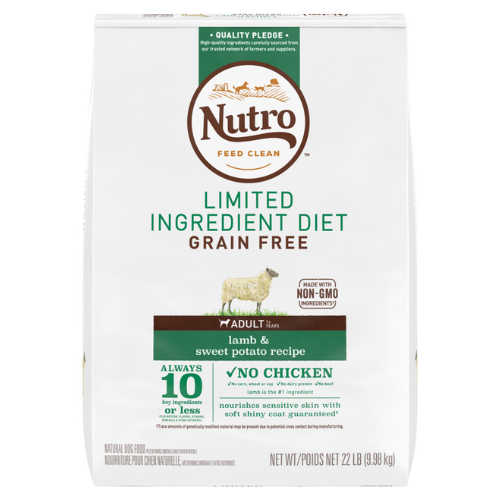 Nutro Limited Ingredient Dog Lamb & Sweet Potato 22#