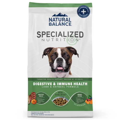 Natural Balance Dog Specialized Nutrition Digestion Lamb & Oatmeal 22#