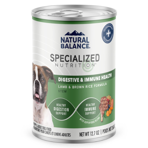 Natural Balance Wet Dog Specialized Nutrition Digestive & Immune Health Lamb