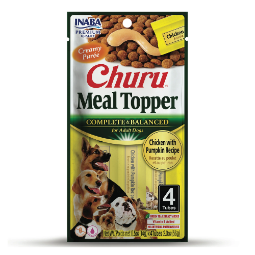 Churu Dog Topper Chicken & Pumpkin 2oz 4pk