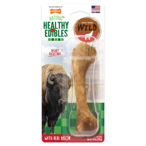 Nylabone Healthy Edibles Wild Large Dog Bone Bison