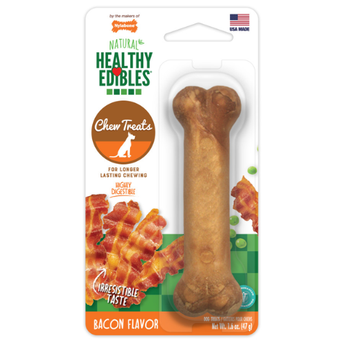 Nylabone Healthy Edibles Small Dog Bone Bacon