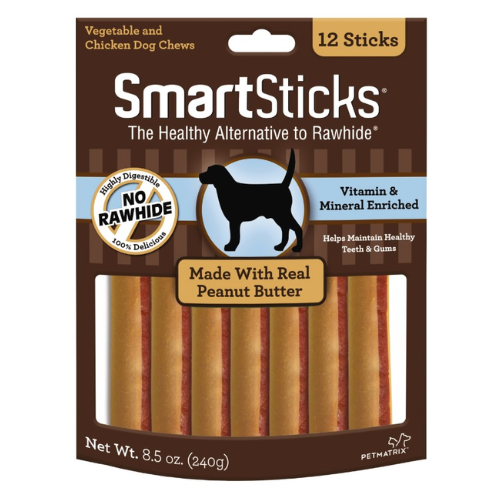 SmartSticks Peanut Butter Dog Chews 12pk