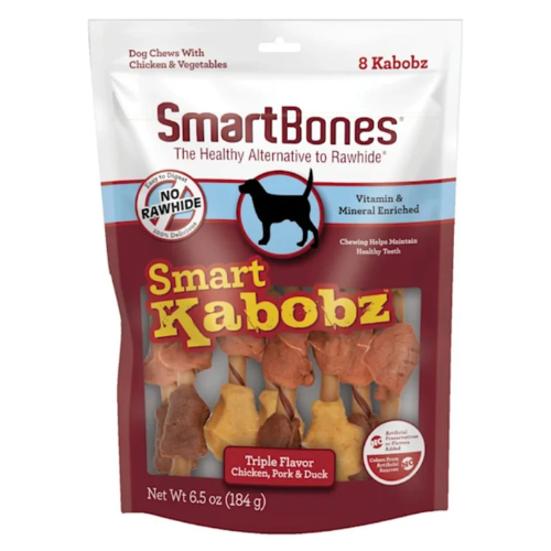 SmartBones Smart Kabobz Dog Chews 8pk