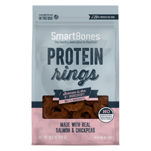 SmartBones Dog Treats Protein Rings Salmon 10.5oz