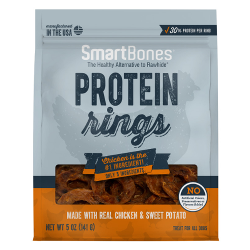 SmartBones Dog Treats Protein Rings Chicken 5oz