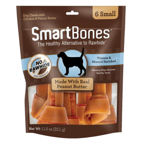 SmartBones Chicken & Peanut Butter Small Dog Chews 6pk