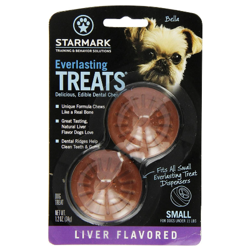 Starmark Everlasting Small Dog Dental Treats Liver 2pk