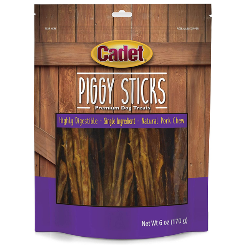 Cadet Dog Chews Piggy Sticks 6oz
