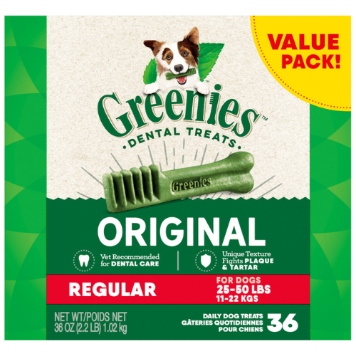 Greenies Dental Dog Treats Regular 36oz Value Box