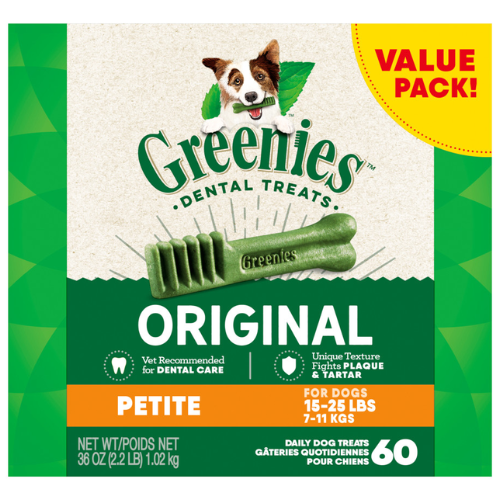 Greenies Dental Dog Treats Petite 36oz Value Box
