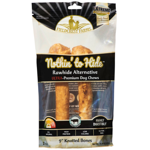 Fieldcrest Farms Nothin To Hide Collagen Dog Chews Ultra Beef Knotted Bone