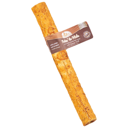 Fieldcrest Farms Nothin To Hide Dog Chew Peanut Butter Roll 10"