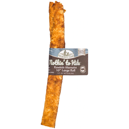 Fieldcrest Farms Nothin To Hide Dog Chew Beef Roll 10"