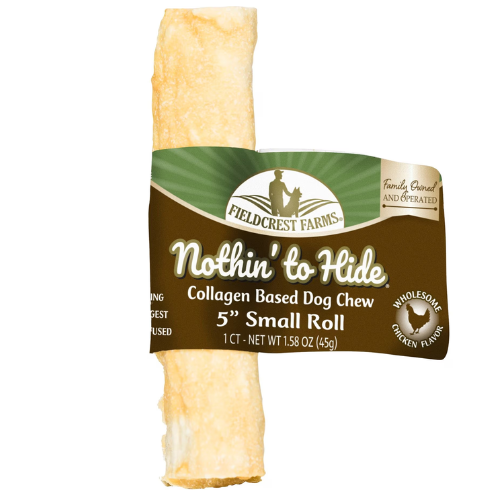 Fieldcrest Farms Nothin To Hide Dog Chew Chicken Roll 5"