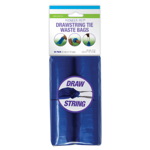 Waste Bags with Drawstring Tie 80 CT