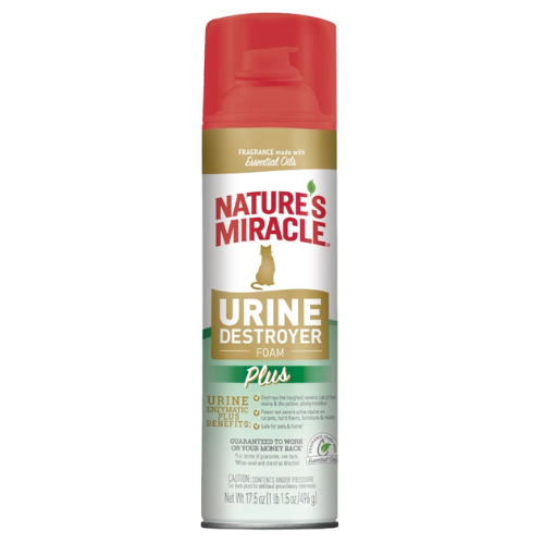 Nature's Miracle Cat Stain Urine Destoryer Foam Plus + Aerosol Spray 17.5oz