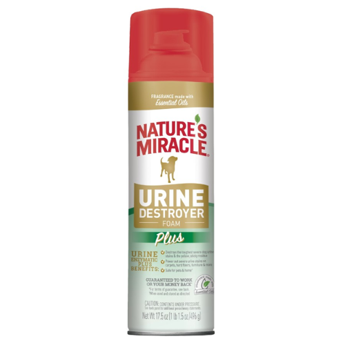 Nature's Miracle Dog Stain Urine Destoryer Foam Plus + Aerosol Spray 17.5oz
