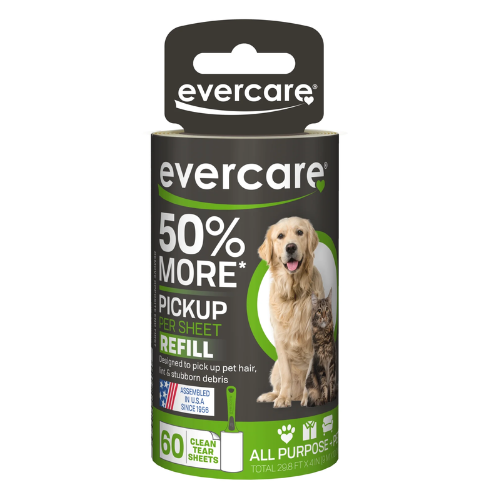 Evercare Pet Roller Refill Extra Sticky 60 Sheets