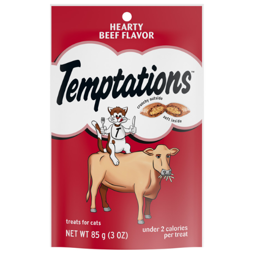 Temptations Cat Treats Hearty Beef 3oz