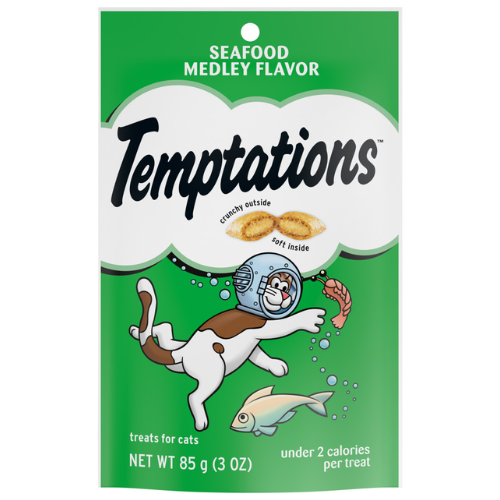 Temptations Cat Seafood Medley 3oz pouch
