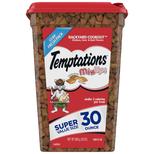 Temptations Cat Treats Backyard Cookout Tub 30oz