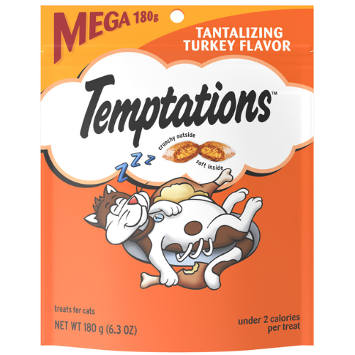 Temptations Cat Treats Tantalizing Turkey Mega Bag 6.3oz