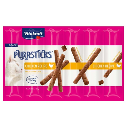 VitaKraft Cat Treats Purrsticks Chicken 6 Pack