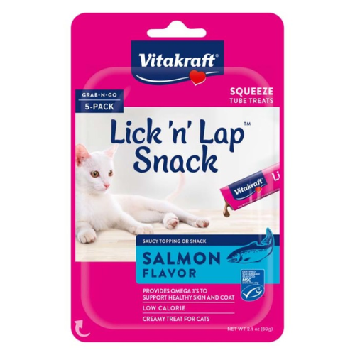 Vitakraft Cat Treats Lick N Lap Salmon 5 Pack