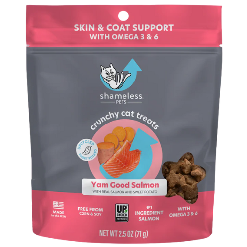 Shameless Cat Treats Crunchy Yam Good Salmon 2.5oz