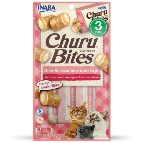 Churu Bites Wraps Cat Treats Tuna & Salmon 1.05oz