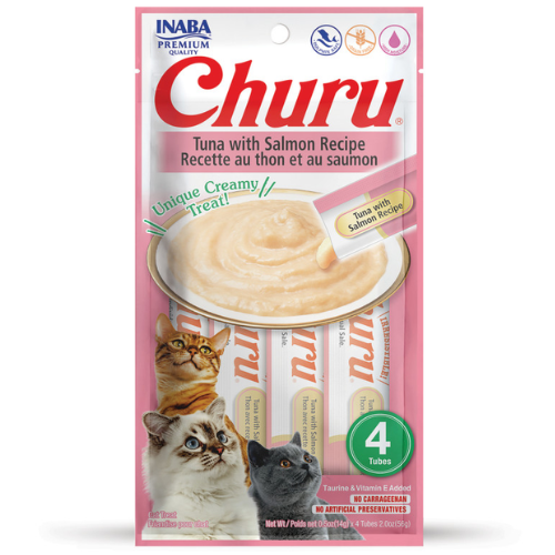 Churu Lickable Cat Treats Tuna With Salmon 4 Pack .5oz